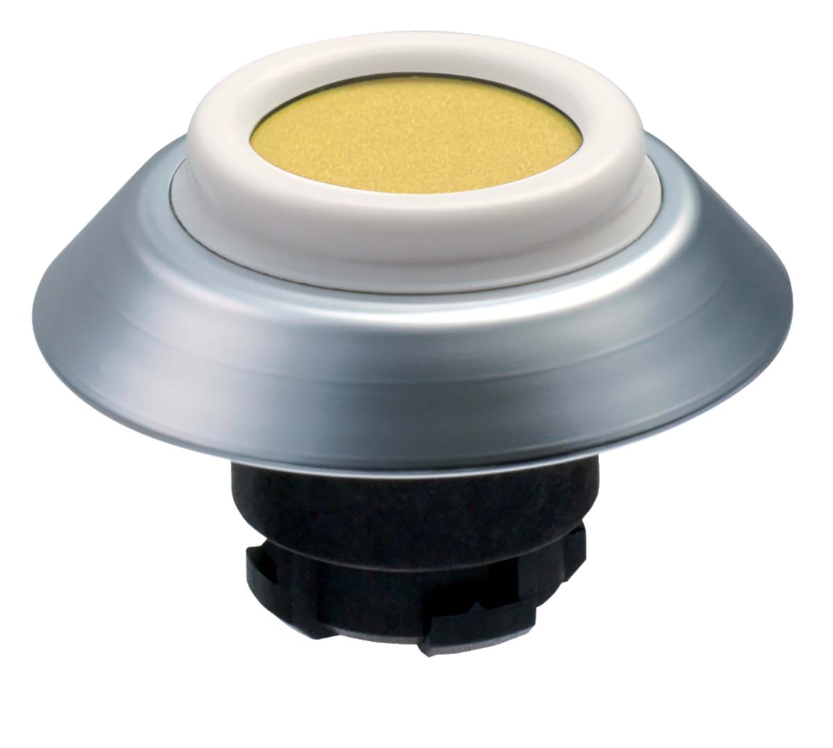 Schmersal NDTGB Series Yellow Illuminated Momentary Push Button, 22.3mm Cutout, IP67, IP69K