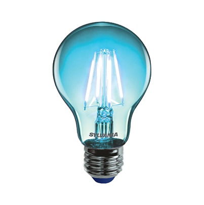 Sylvania ToLEDo Retro E27 LED Bulbs 4 W, Blue, Pear shape