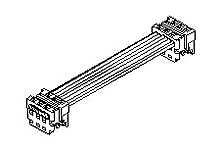Molex Picoflex Series Flat Ribbon Cable, 10-Way, 1.27mm Pitch, 250mm Length, Picoflex IDC to Picoflex IDC