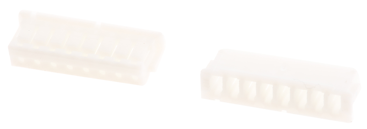 JST, ZH Female Connector Housing, 1.5mm Pitch, 8 Way, 1 Row Side Entry, Top Entry