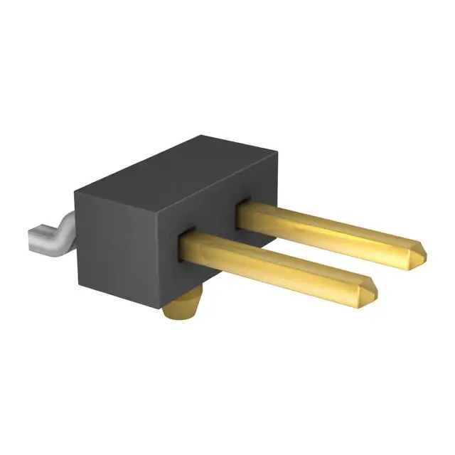 Samtec TSM Series Vertical Surface Pin Header, 2 Contact(s), 2.54 mm Pitch, 1 Row, Unshrouded