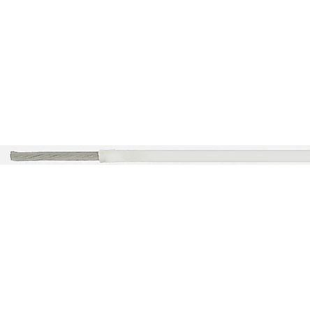 TE Connectivity White 0.15 mm² Hook Up Wire, 26 AWG, 19/38, 100m, ETFE Insulation, 55A0111-26-9