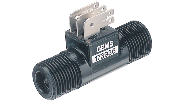 Gems Sensors FT-110 Series Flow Rate Sensors Flow Sensor for Liquid, 2 l/m Min, 30 L/min Max