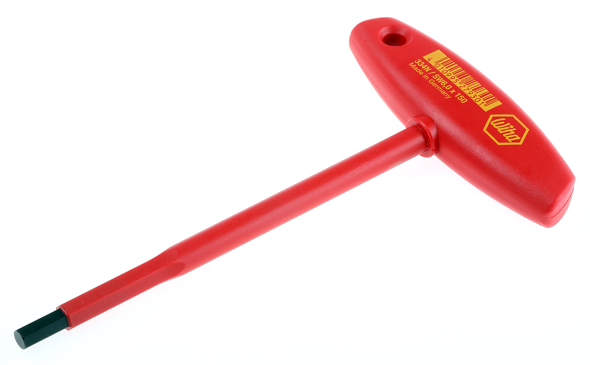 Wiha T Shape Metric Hex Key, 6mm