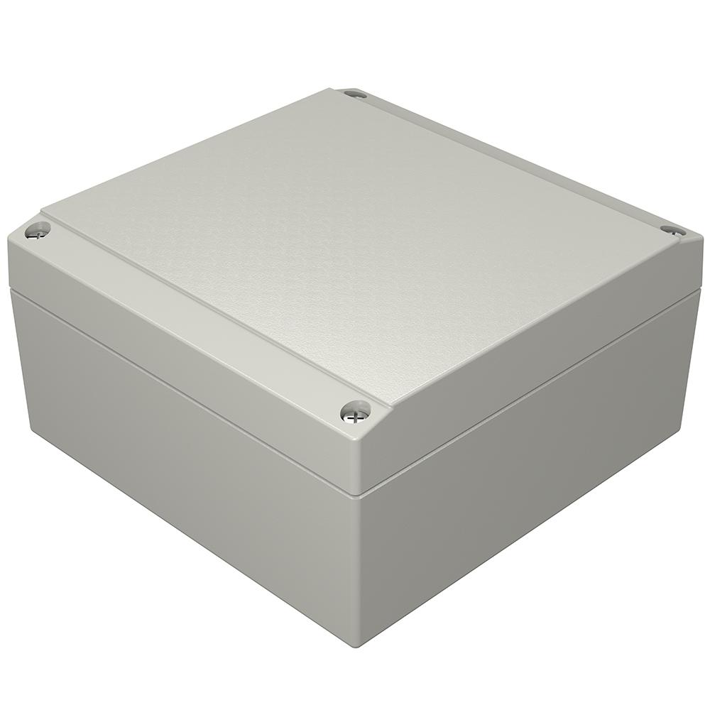 Rose Aluform Series Grey Die Cast Aluminium Enclosure, IP66, IK09, Grey Lid, 140 x 140 x 71mm