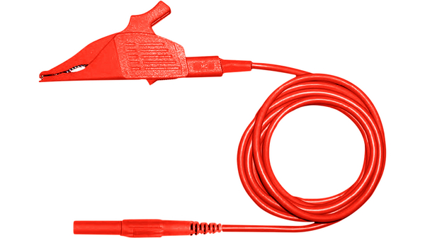 Staubli Test lead, 32A, 1kV, Red, 150cm Lead Length