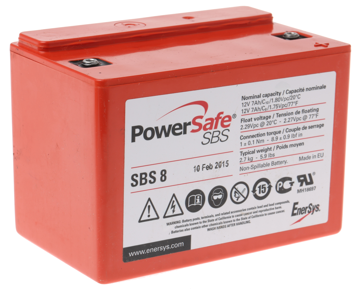 Enersys 12V M4 Sealed Lead Acid Battery, 7Ah