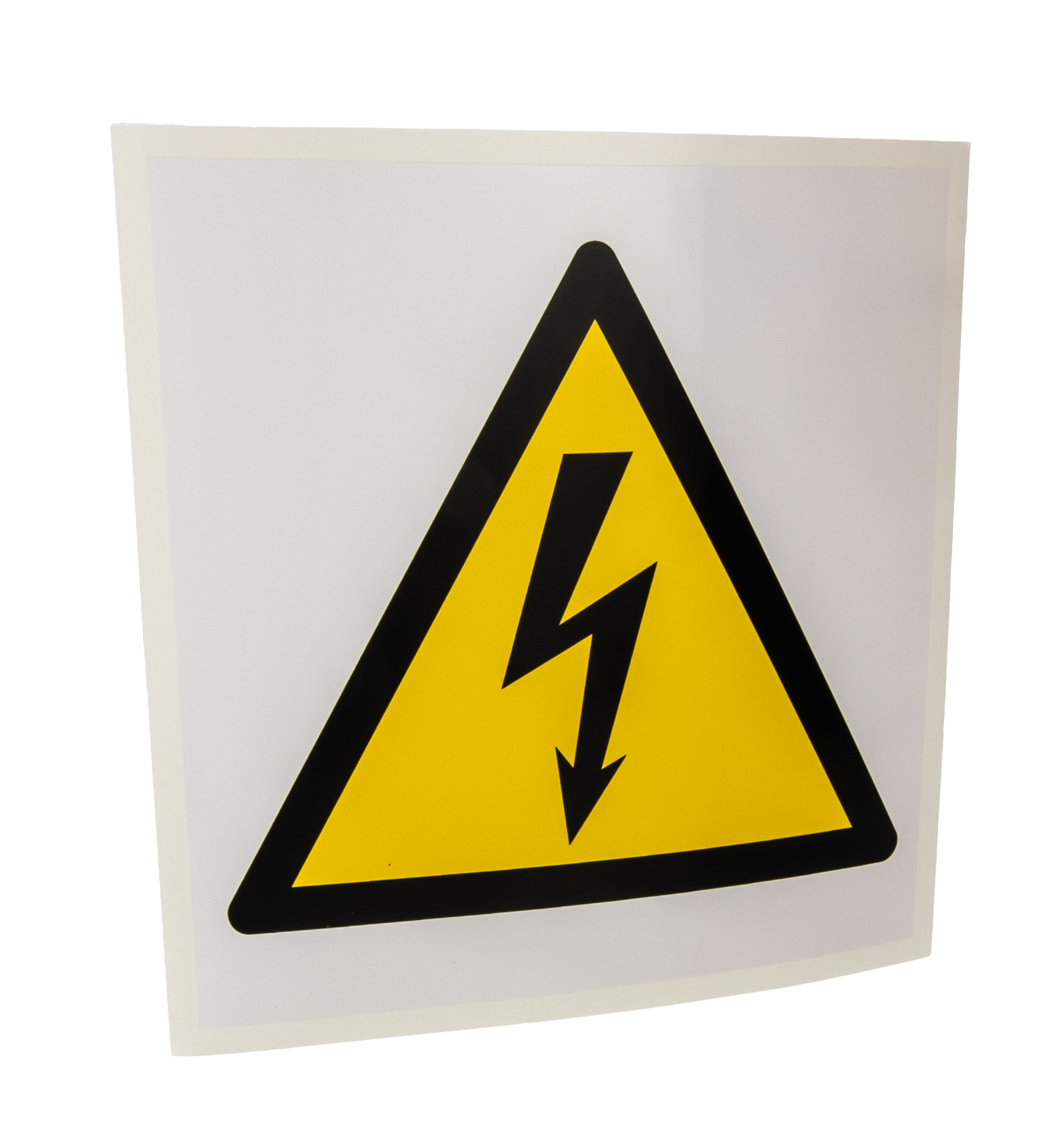 RS PRO Self-Adhesive Electrical Hazard Warning Sign