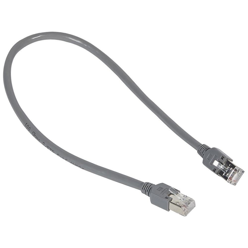 Legrand, 400mm Cat6, Grey RJ45 to Male RJ45 Male