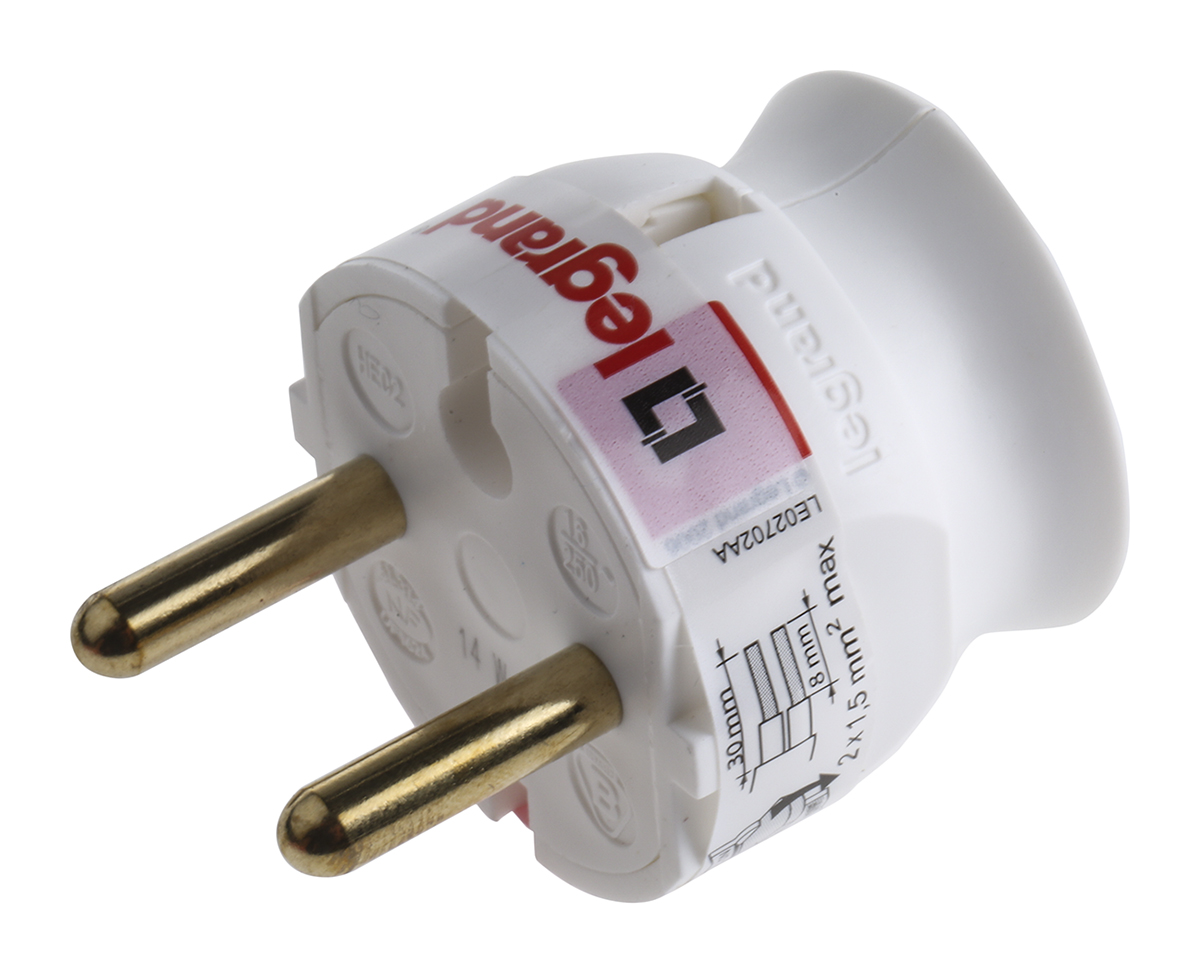 Legrand French Mains Connector, 16A White, Cable Mount Polymer, 250 V