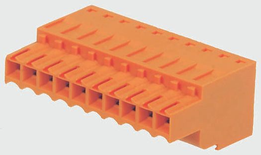 Weidmuller, 3.5mm Pitch, BL, 2 Way, Pluggable Terminal Block, Plug, Cable Mount, Tension Clamp Termination, 1690190000