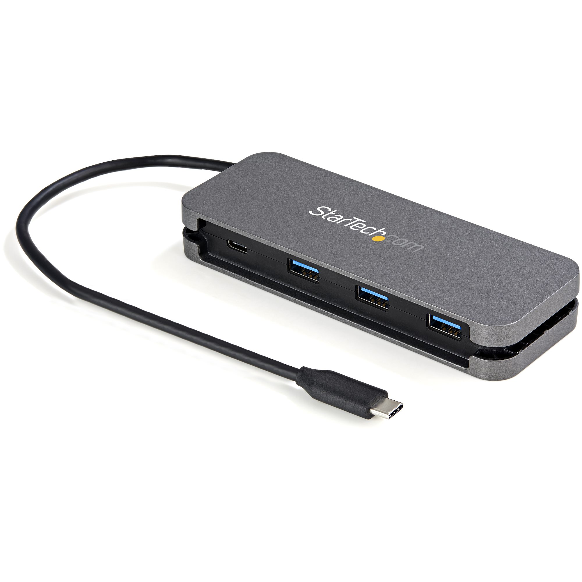 StarTech.com 4 Port USB 3.0 USB A, USB C  Hub, USB Bus Powered, 13.5 x 5 x 2cm