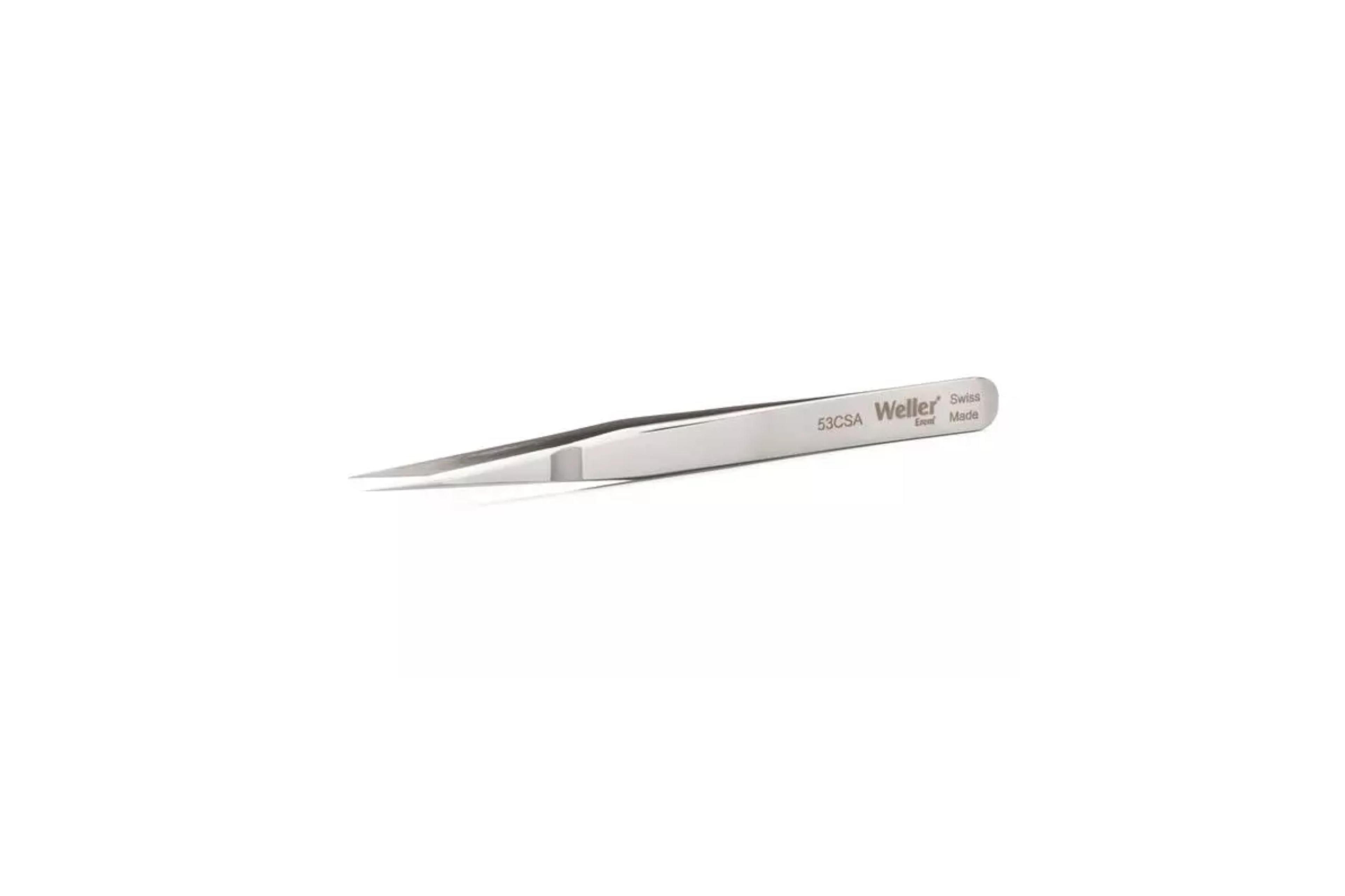 Weller 110 mm, Stainless Steel, Straight, Tweezers