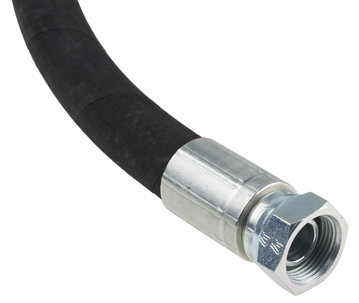 RS PRO 1954mm Synthetic Rubber Hydraulic Hose Assembly, 215bar Max Pressure