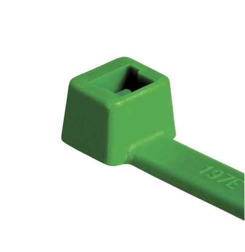 HellermannTyton Cable Tie, , 150mm x 3.5 mm, Green Polyamide 6.6 (PA66), Pk-100