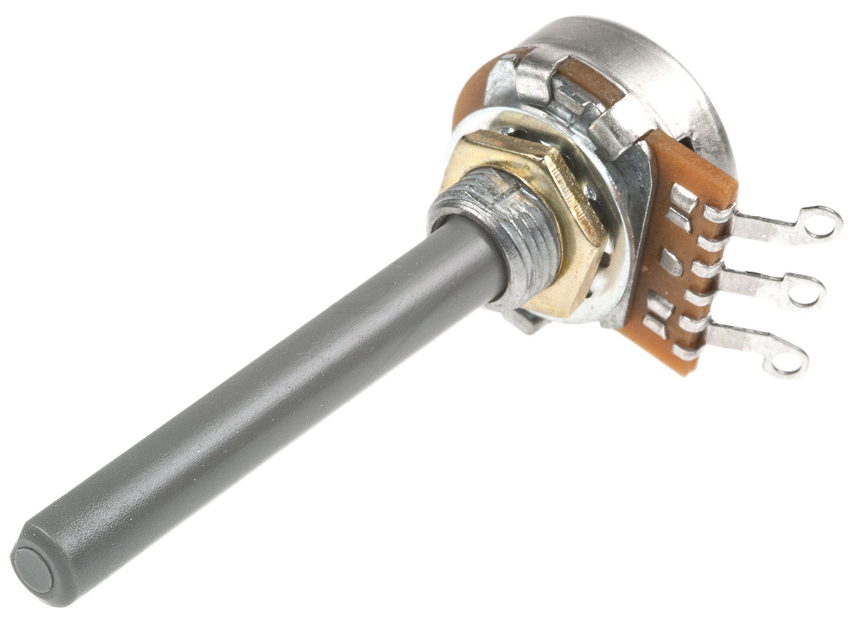 TE Connectivity 23 10kΩ Rotary Potentiometer 1-Gang Panel Mount, 1624151-2