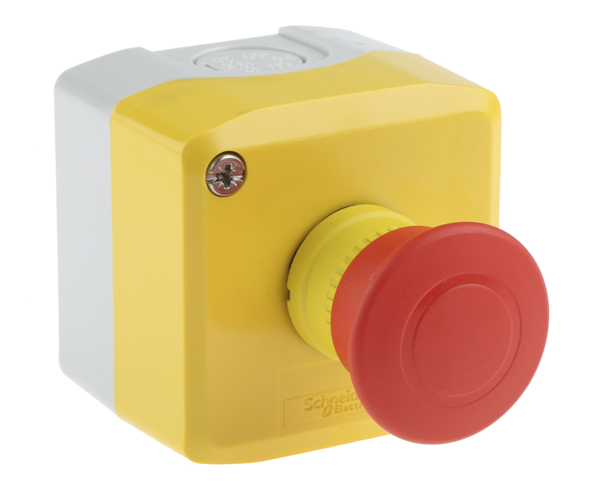 Schneider Electric Harmony, Yellow, Pull to Reset 40mm Mushroom Head Emergency Button