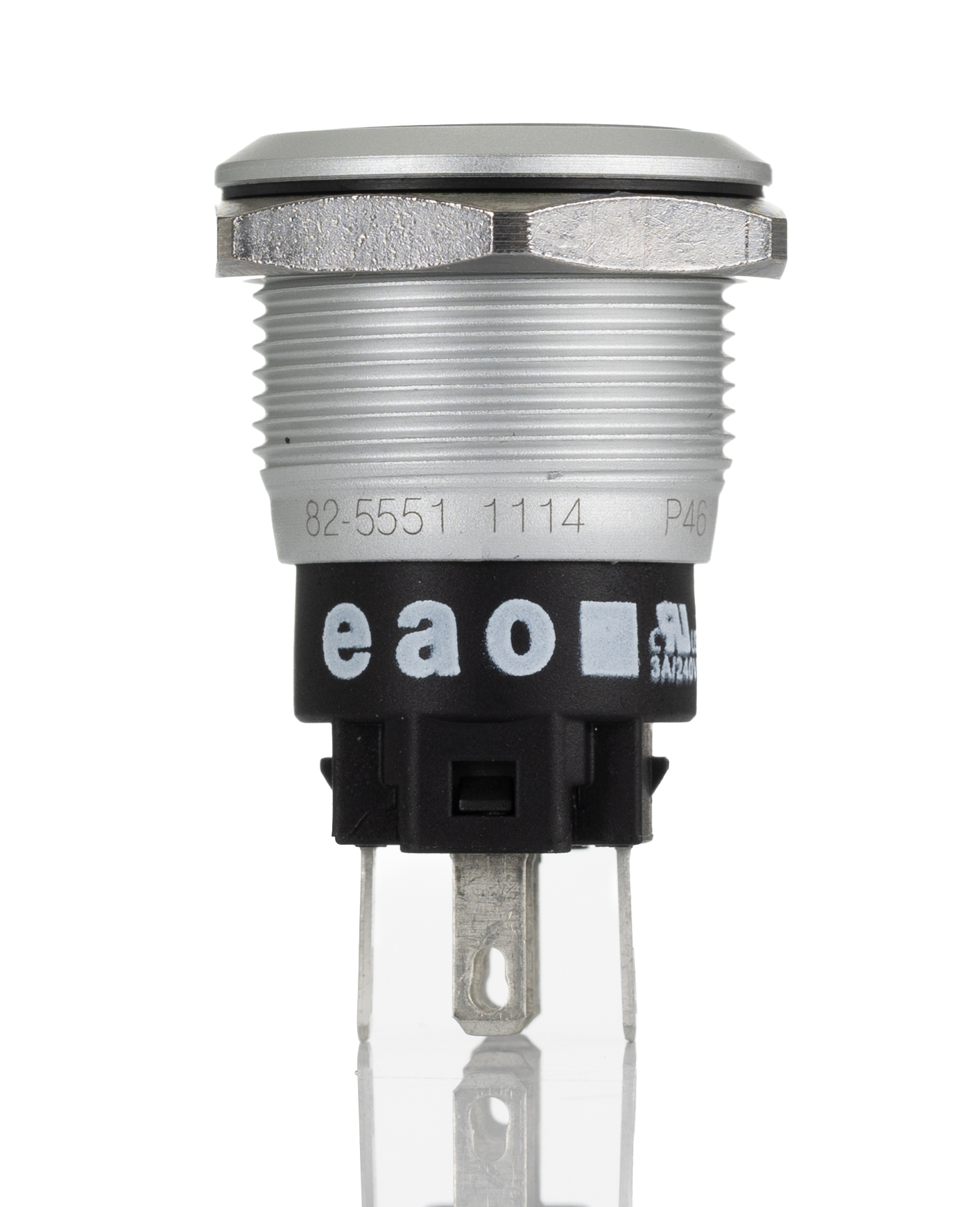 EAO 82 Series Illuminated Push Button Switch, Momentary, Panel Mount, 19mm Cutout, SPDT, Red LED, 240V, IP65, IP67