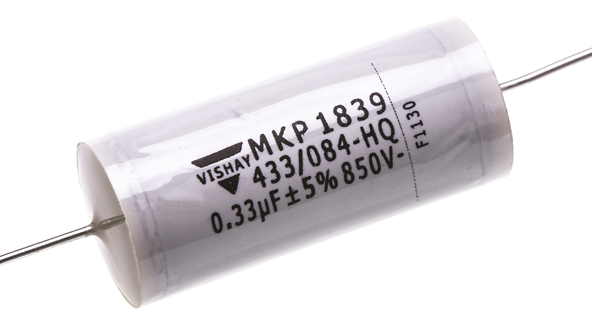 Vishay MKP 1839 HQ Polypropylene Film Capacitor, 800V dc, ±5%, 330nF, Through Hole
