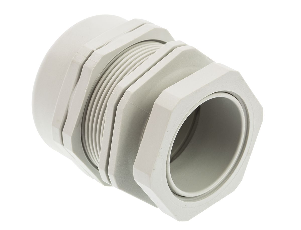 SIB WADI-TEC Series Grey PA 6 Cable Gland, M40 Thread, 24mm min., 34mm max., IP68