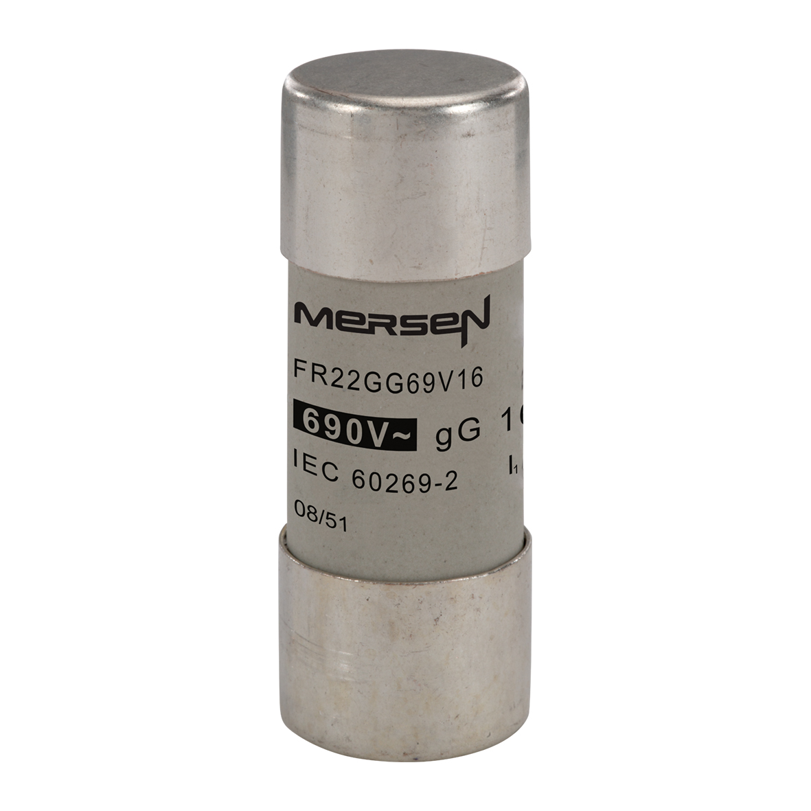 Mersen 16A Ceramic Cartridge Fuse, 22 x 58mm