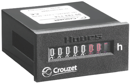 Crouzet CHM24 Hour Meter, 7 Digit Mechanical, 30 V ac