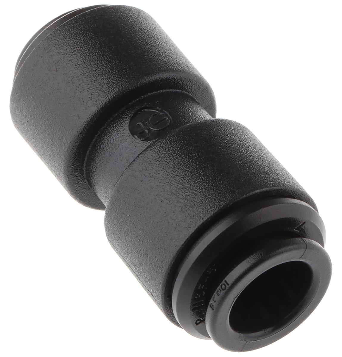 John Guest PM Series Reducer Nipple, Push In 10 mm to Push In 8 mm, Tube-to-Tube Connection Style
