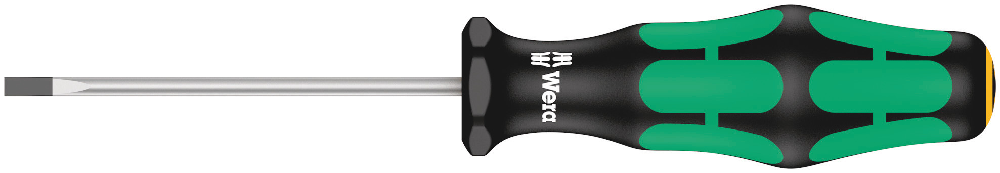 Wera Slotted  Screwdriver, 2.5 mm Tip, 60 mm Blade, 130 mm Overall