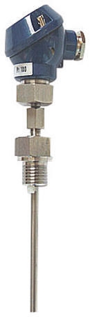 Jumo PT100 RTD Sensor, 6mm Dia, 300mm Long, 3 Wire, G1/2, Class B +400°C Max