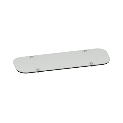 Schneider Electric NSY Series RAL 7035 PE, Steel Gland Plate, 245mm H, 200mm W, 400mm L for Use with Panelset S3D