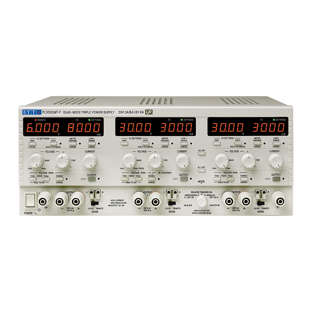 Aim-TTi PL-P Series Digital Bench Power Supply, 0 → 30V, 0 → 3A, 3-Output, 94W