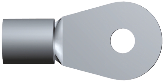 TE Connectivity, SOLISTRAND Uninsulated Ring Terminal, M6 (1/4) Stud Size, 26.2mm² to 42.4mm² Wire Size