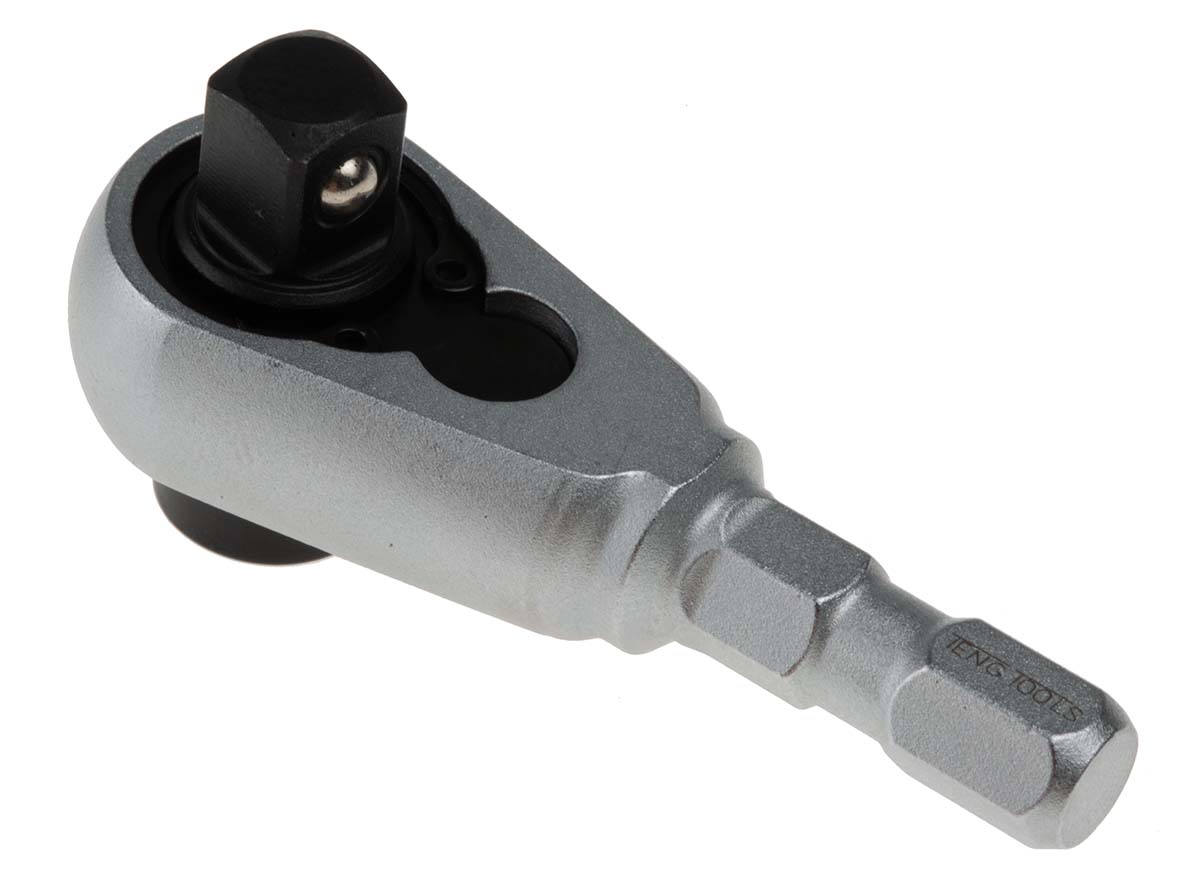 Teng Tools RHA14 Series Ratchet Head, 1/4 in, 6.35mm Insert