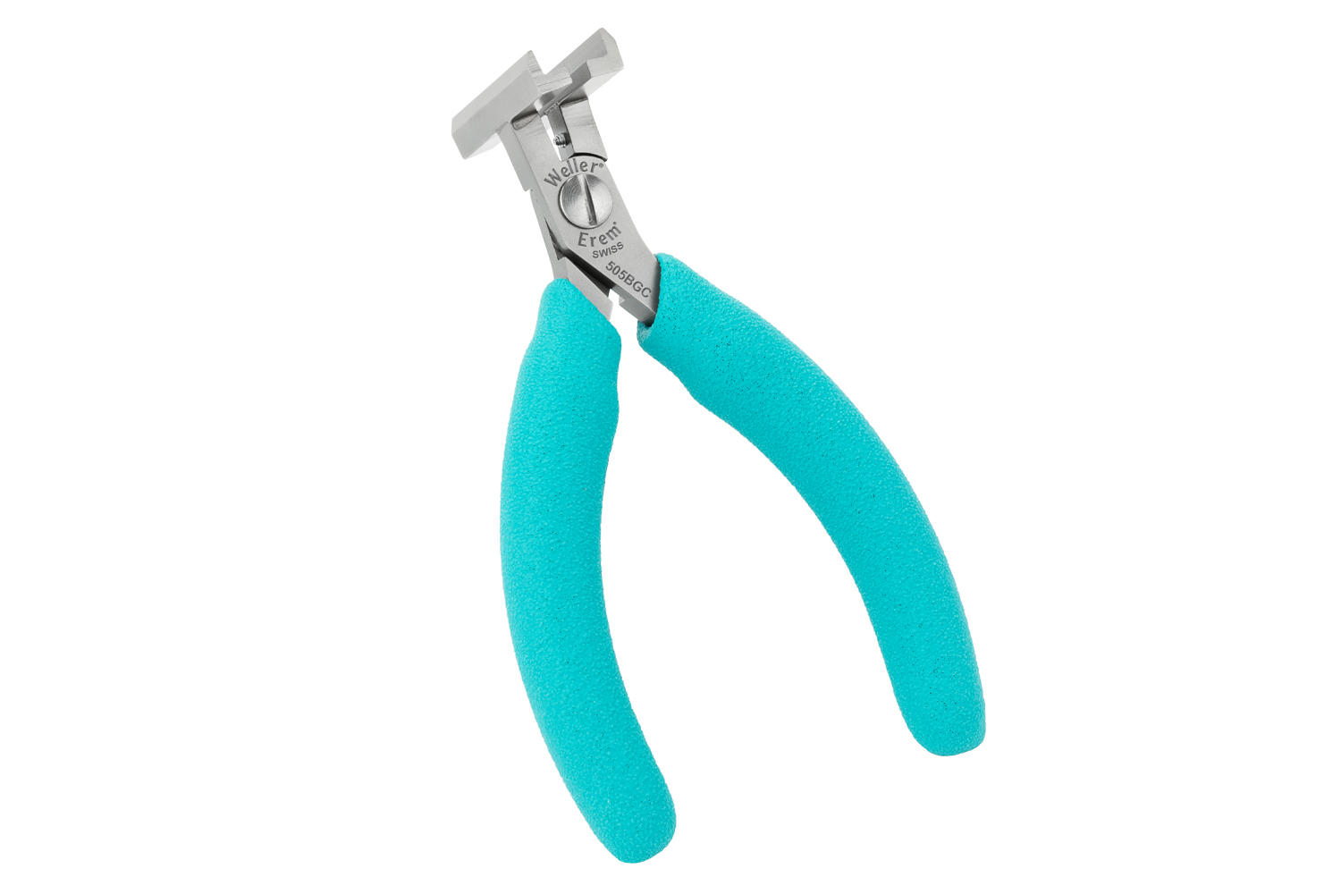 Erem Electronics Pliers, 120 mm Overall, Flat Tip, 8mm Jaw, ESD