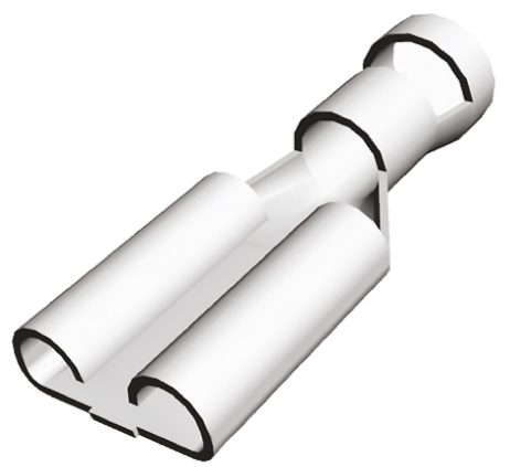 TE Connectivity FASTIN-FASTON .375 Uninsulated Female Spade Connector, Receptacle, 9.53 x 1.22mm Tab Size, 6mm² to 10mm²