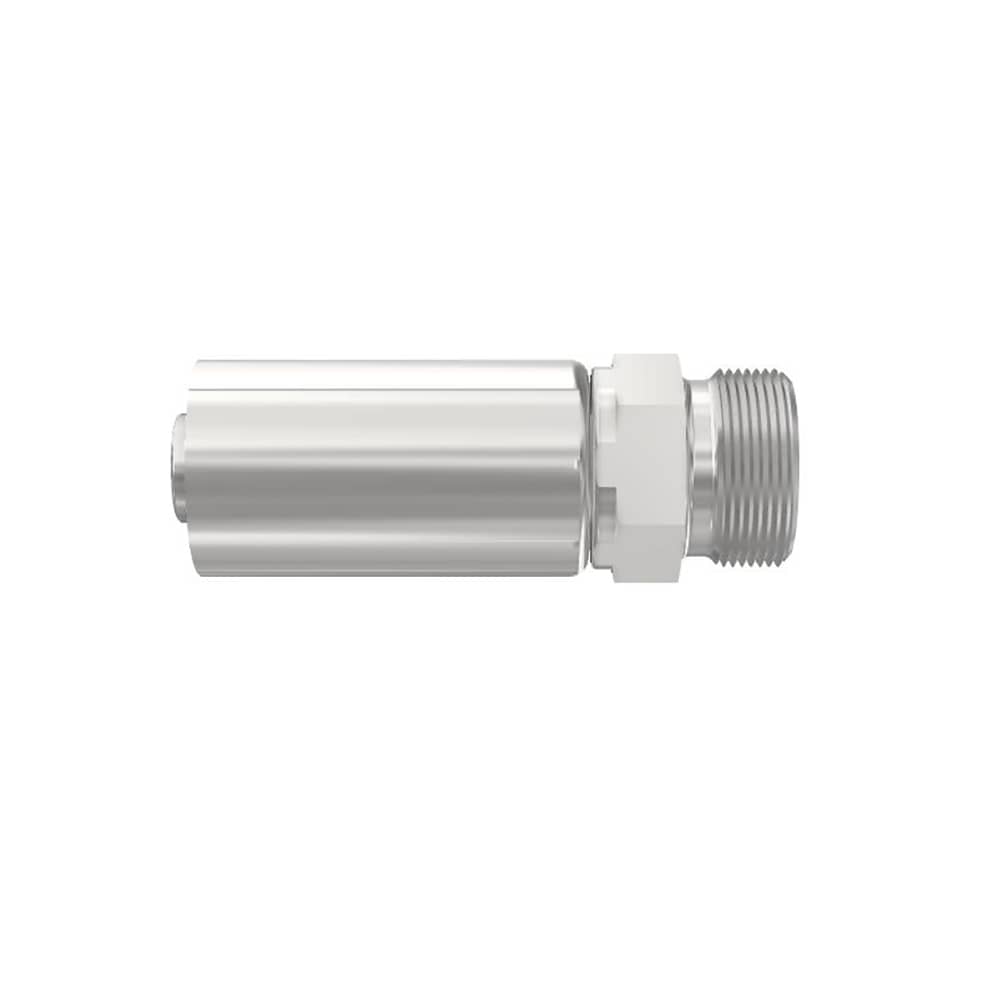 Parker Crimped Hose Fitting Hose to Male Metric, 1D077-35-20