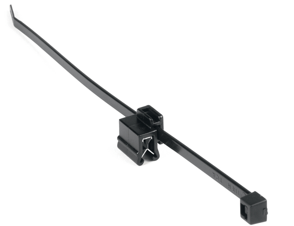 HellermannTyton Cable Tie, Releasable, 200mm x 4.6 mm, Black PA 6.6 Heatstabilised, Pk-500