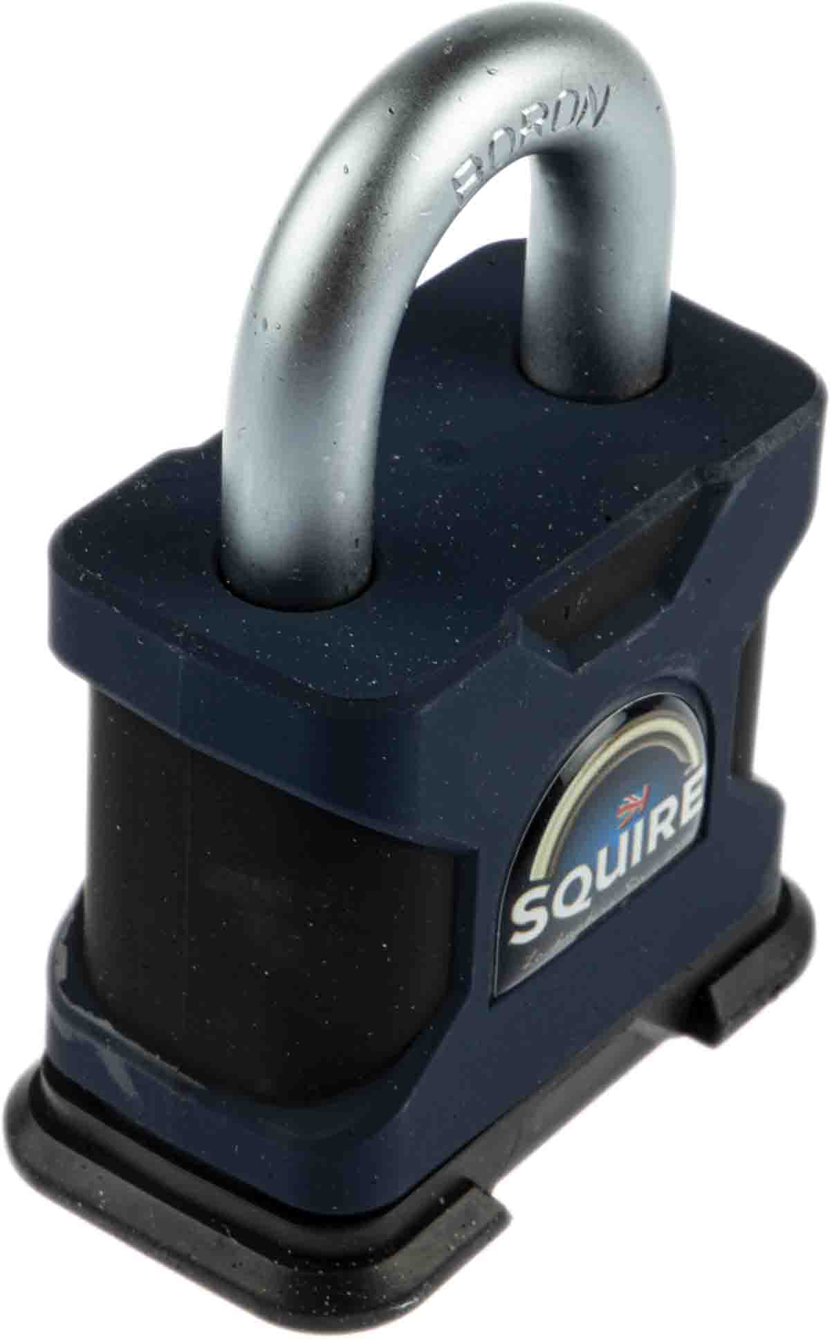 Squire Key Weatherproof Hardened Steel Padlock, 10mm Shackle, 50mm Body
