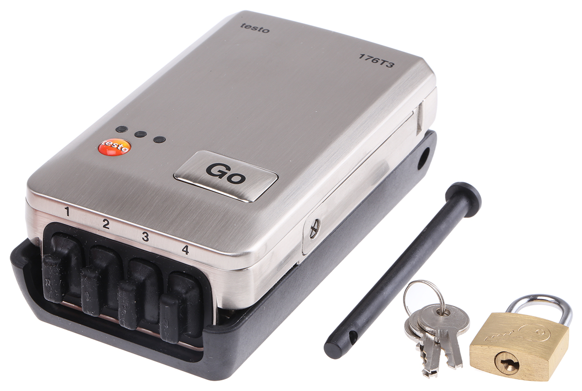 Testo 176-T3 Temperature Data Logger, USB, 4 Input Channel(s)