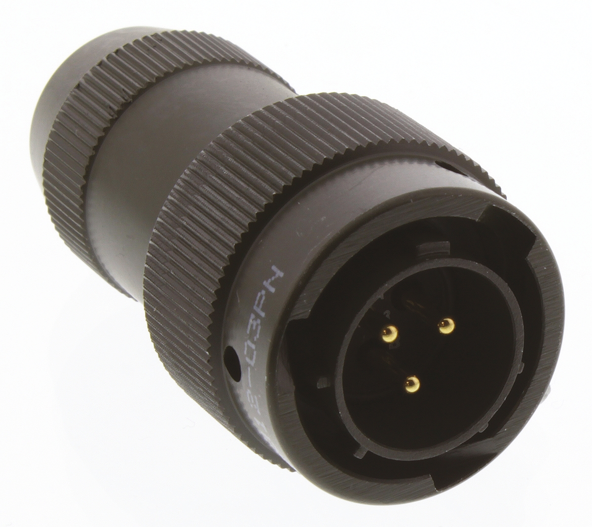 Amphenol Limited, 62GB 3 Way Cable Mount MIL Spec Circular Connector Plug, Pin Contacts,Shell Size 12, Bayonet