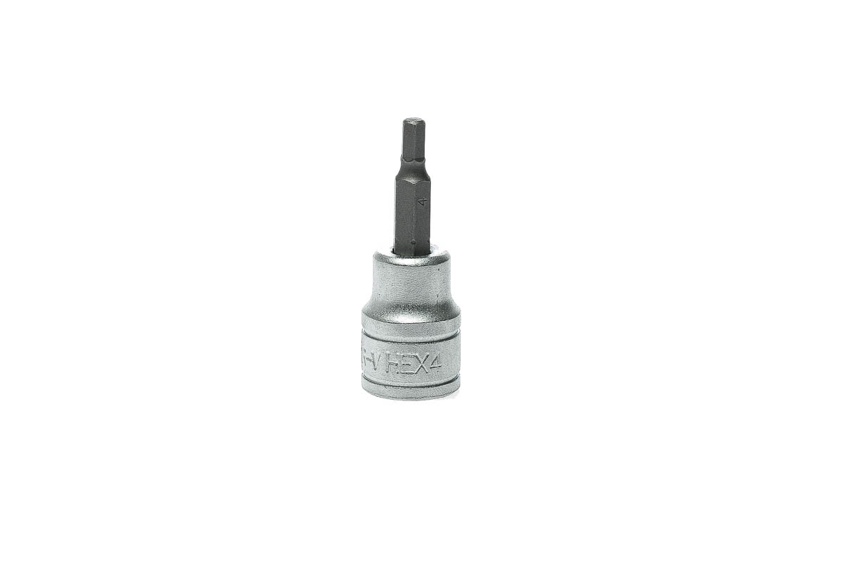 Teng Tools 3/8 in Drive Bit Socket, Hex Bit, 4mm