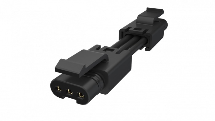 Amphenol Communications Solutions FLHT3C008A Series Straight PCB Socket, 3-Contact, 1-Row, 2.5mm Pitch, Poke-In