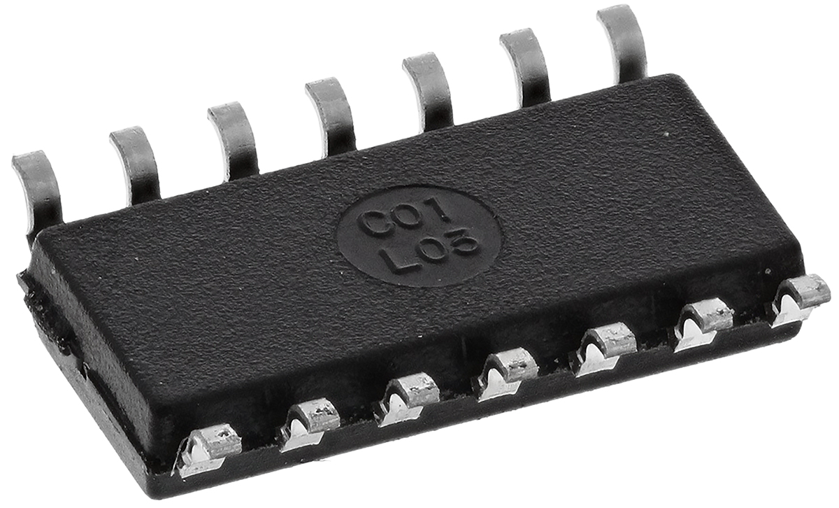 Texas Instruments SN74LVT125D, Quad-Channel Non-Inverting 3-State Buffer, 14-Pin SOIC