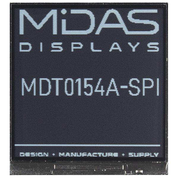 Midas MDTR0154A-SPI Reflective TFT LCD Module, 1.54in, 200 x 200pixels