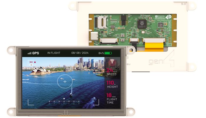 4D Systems gen4-RP2350-50T TFT TFT LCD Display / Touch Screen, 3.5in WVGA, 800 x 480pixels