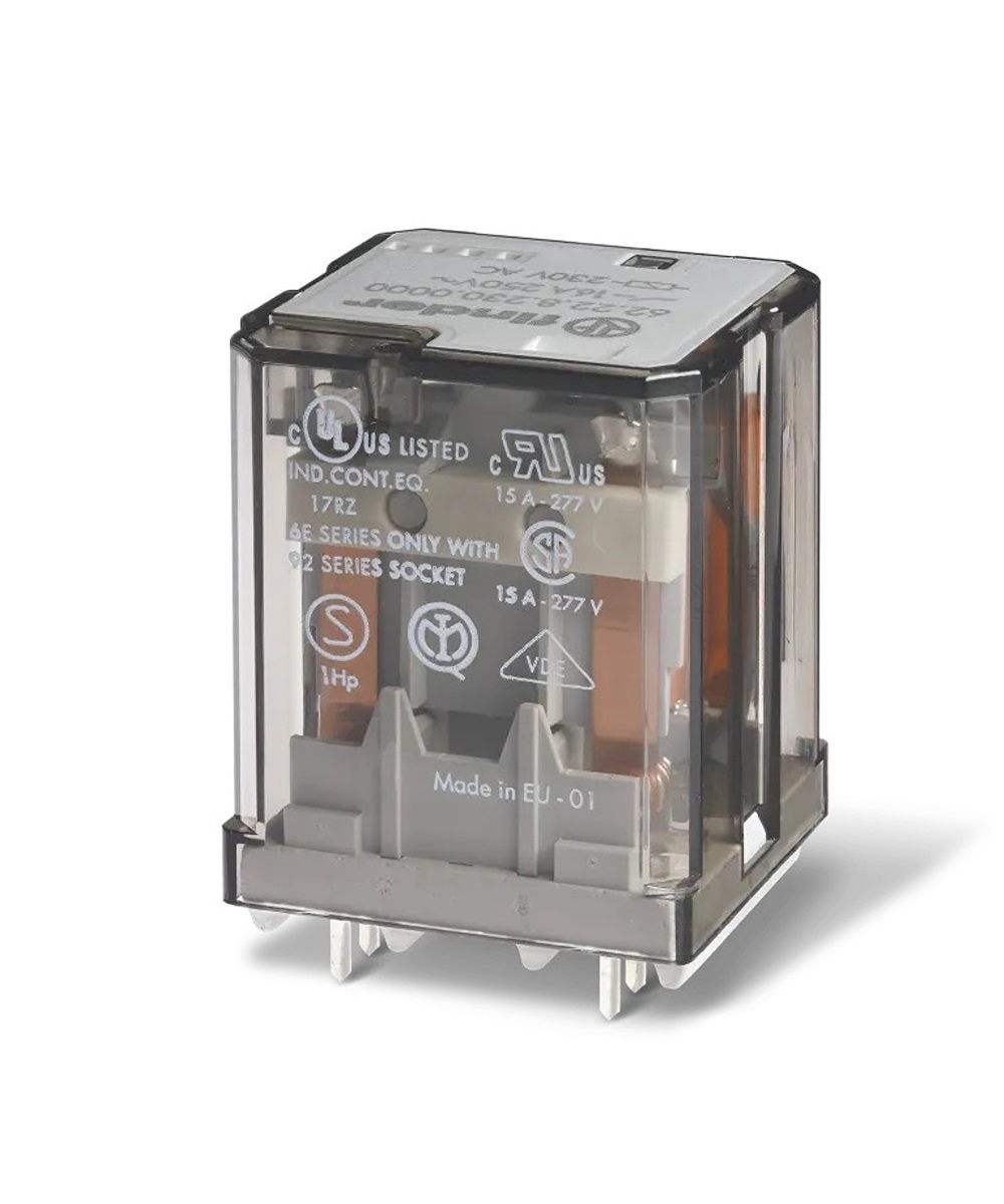 Finder Flange Mount Power Relay, 12V dc Coil, 16A Switching Current, 3PST