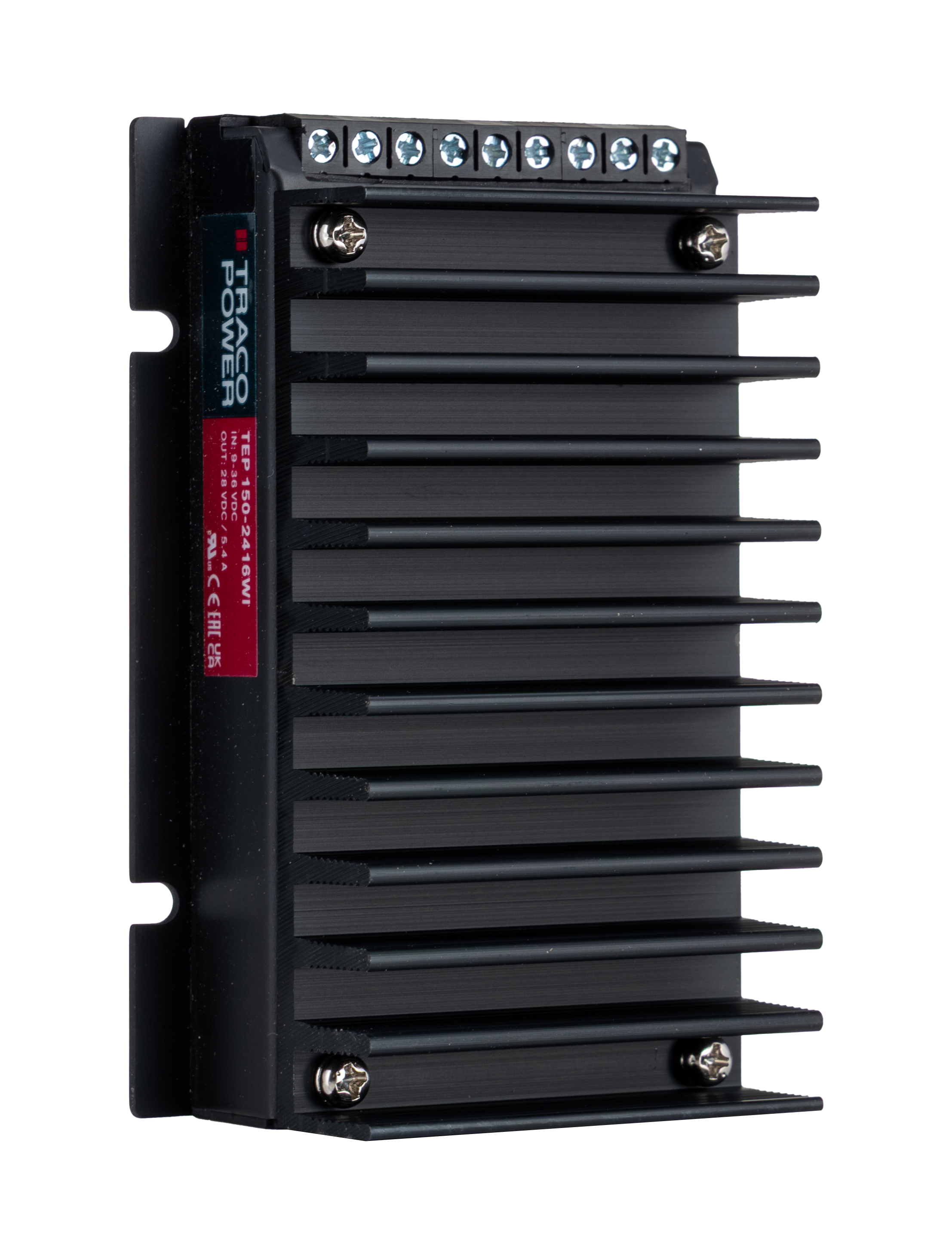 TRACOPOWER TEP 150WI DC-DC Converter, 28V dc/ 5.4A Output, 9 → 36 V dc Input, 150W, Through Hole, +75°C Max Temp