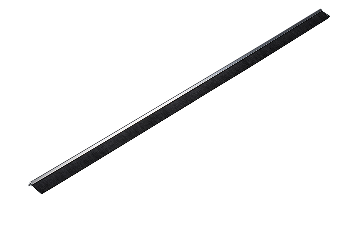 RS PRO Black Aluminium, Nylon Brush Strip, 25mm