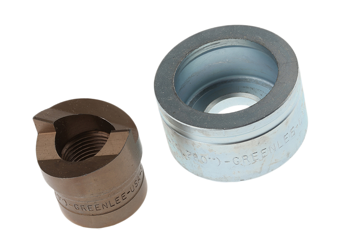 Greenlee Punch and Die Tool, 32.5mm, Circular, Hydraulic Operation