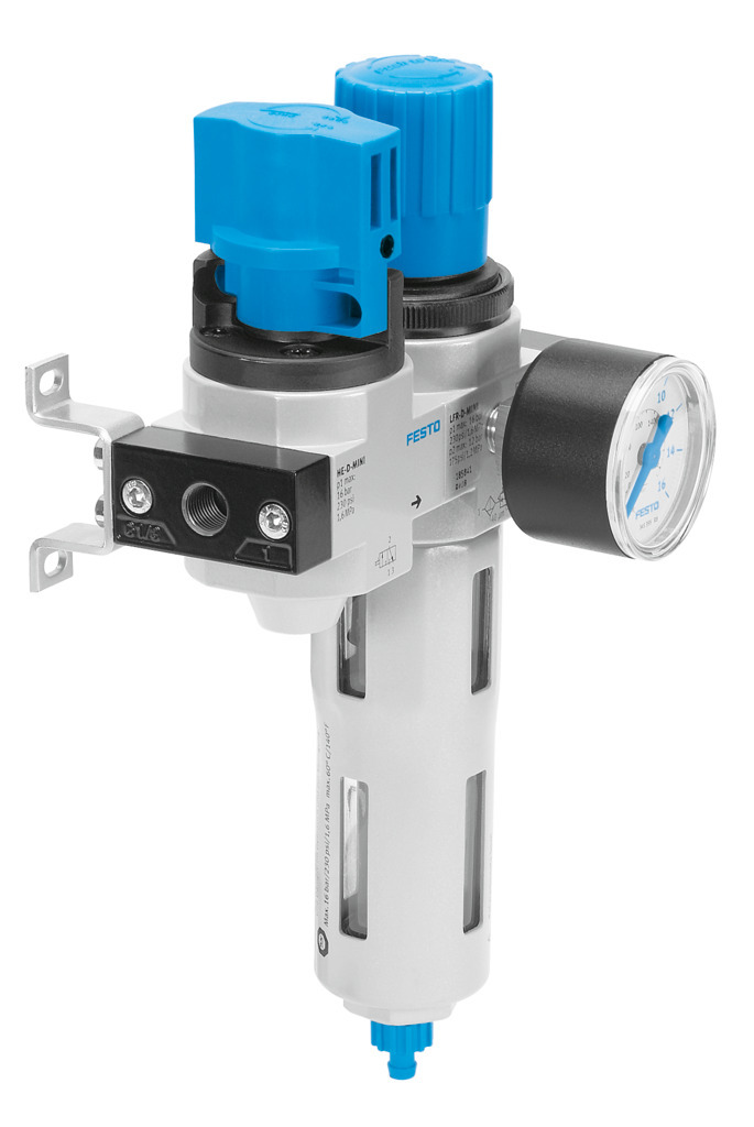 Festo D Filter Regulator, 40μm, G 1/2, Manual, 185739